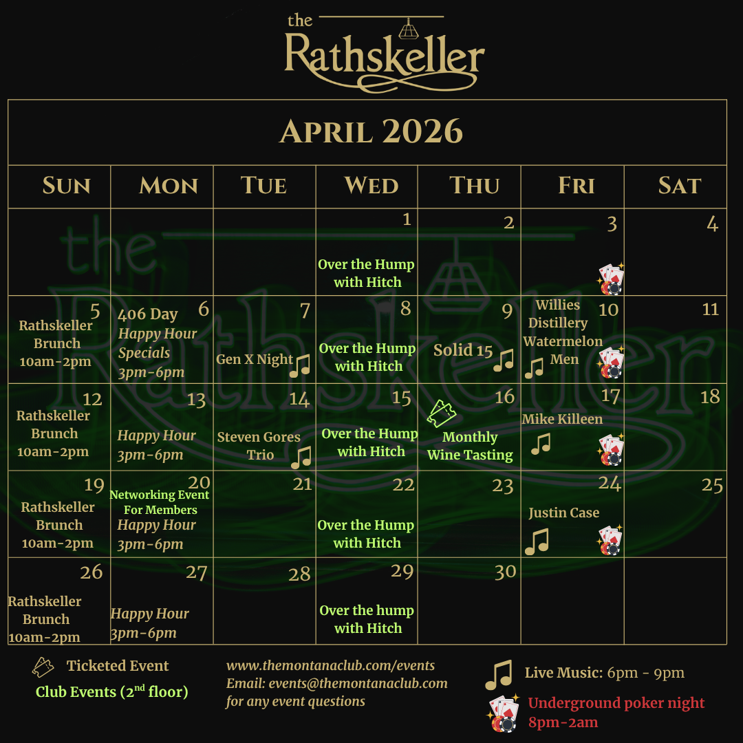 Rathskellar Calendar - Montana Club